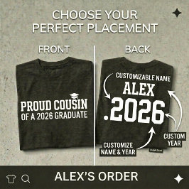 TROTS PRIMAAT Klas van 2026 Gepersonaliseerde Afst T-shirt