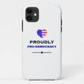 Trots pro-democratie Case-Mate iPhone case (Achterkant)