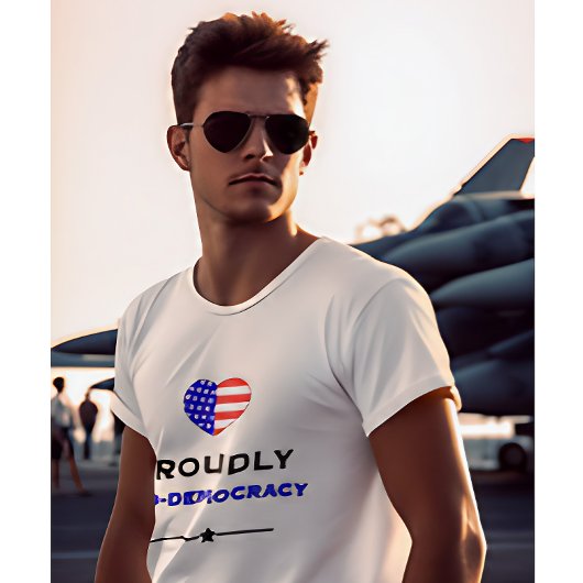 Trots pro-democratie t-shirt