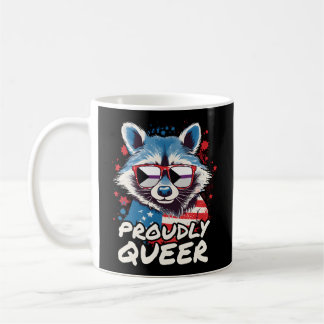 Trots Queer Raccoon Demiual Vlag Zonnebril Koffiemok