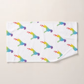 trots regenboog boxer honden bad handdoek (Handdoek)