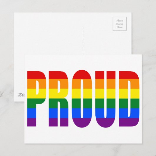 TROTS (Regenboog) Briefkaart (Voorkant / Achterkant)