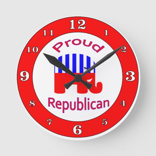 Trots Republikeins Genummerd Ronde Klok (Voorkant)
