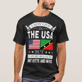 Trots Saint Kitts en Nevis Roots Grappig cadeau T-shirt
