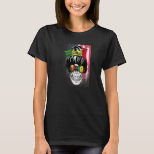 Trots Senegalees Senegal Amerikaanse vlag rommelig T-shirt
