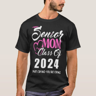 Trots senior mom 2024 afstuderen klasse van niet c t-shirt