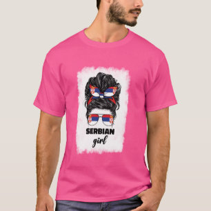 Trots Servisch meisje voor vrouwen Servisch Srbija T-shirt