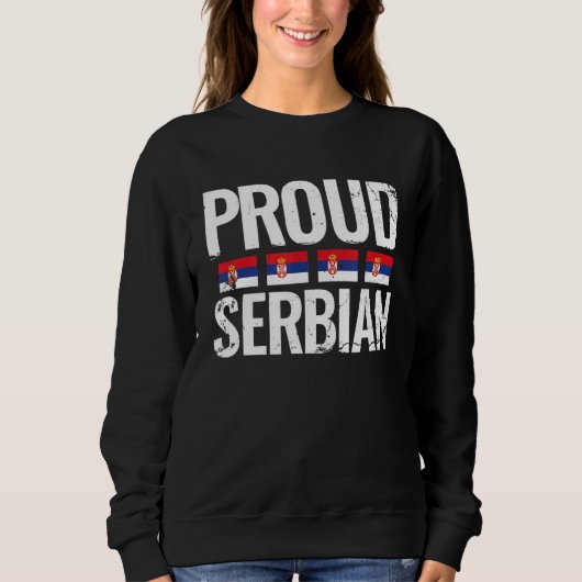 Trots Servisch Srbija Vlag Servië Trui (Voorkant)