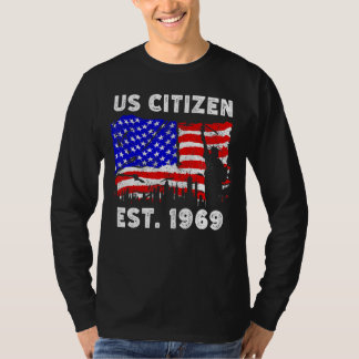 trots staatsburger van de VS sinds 1969 voor nieuw T-shirt