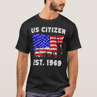 trots staatsburger van de VS sinds 1969 voor nieuw T-shirt