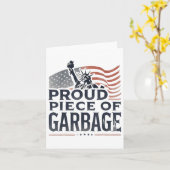 Trots stuk vuilnisbak voor Trump Kaart (Gele Bloem)