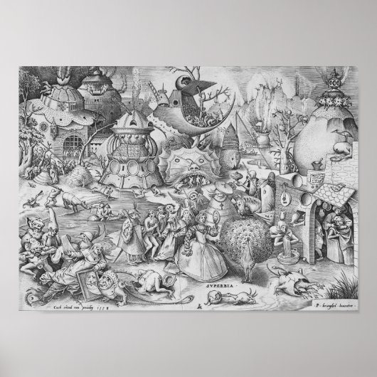 Trots (Superbia), de zeven hoofdzonden Poster (Voorkant)