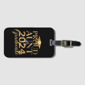 Trots Tante van een Klasse van 2024 Senior Afstude Bagagelabel (Voorkant (horizontaal))