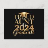 Trots Tante van een Klasse van 2024 Senior Afstude Briefkaart (Voorkant)