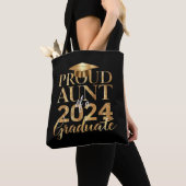 Trots Tante van een Klasse van 2024 Senior Afstude Tote Bag (Dichtbij)