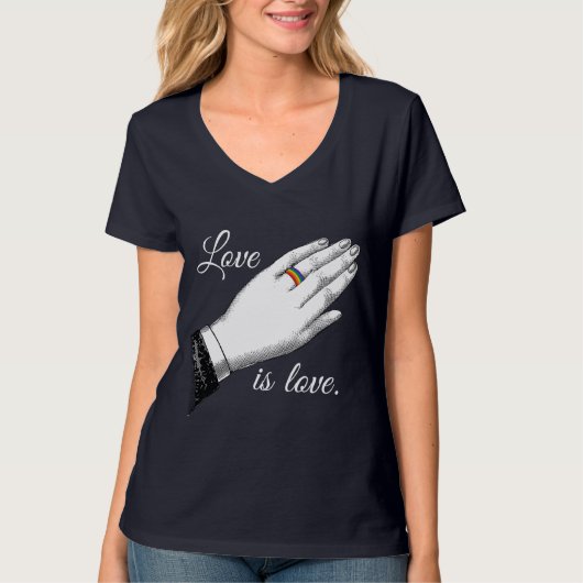 TROTS TROUW RING LIEFDE T-SHIRT (Voorkant)