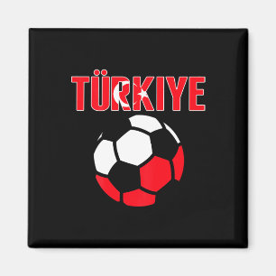 Trots Türkiye Voetbalfans T-shirt - Turkije Voetba Magneet
