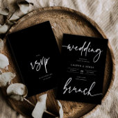 Trots Uitnodigingskaart voor Bruiloftsbrunch Feest Kaart