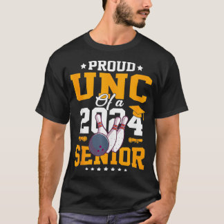 Trots UNC van een 2024 senior bowling Afstuderen T-shirt