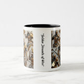 "Trots van de krijger" Tweekleurige Koffiemok (Center)