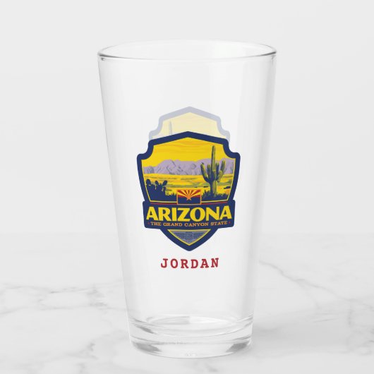 trots van de staat | Arizona 2 Glas (Achterkant)