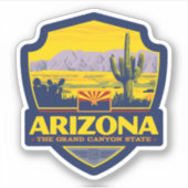 trots van de staat | Arizona 2 Sticker (Voorkant)