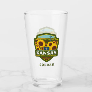 trots van de staat   Kansas Glas