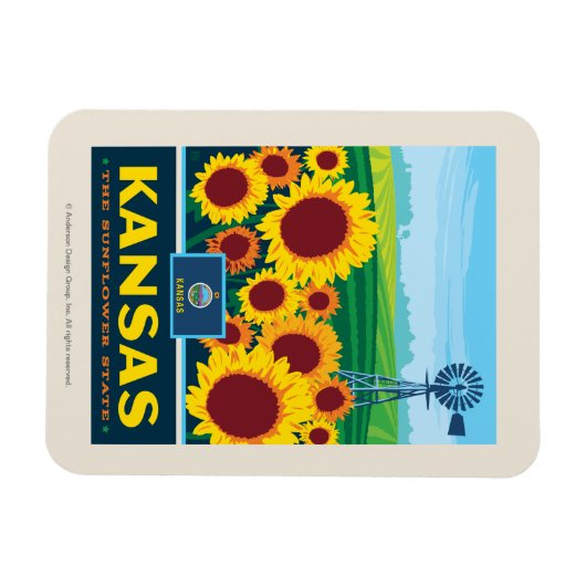 trots van de staat | Kansas Magneet (Horizontaal)