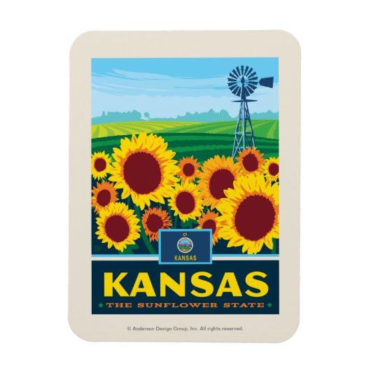trots van de staat | Kansas Magneet (Verticaal)