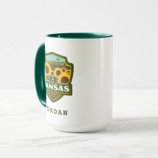 trots van de staat | Kansas Mok (Voorkant links)