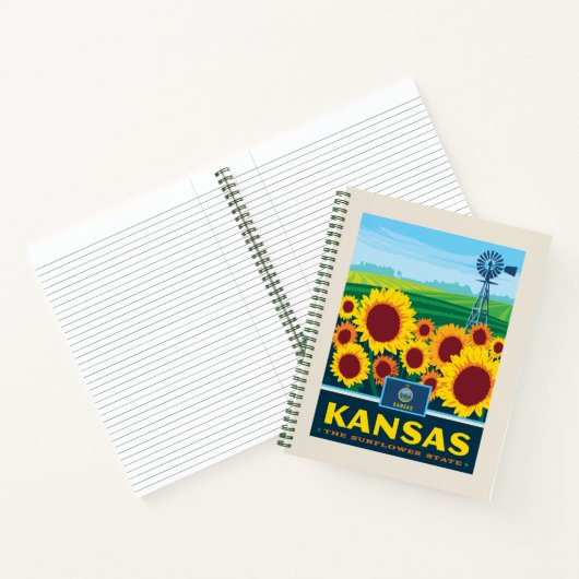 trots van de staat | Kansas Notitieboek (Binnen)