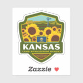 trots van de staat | Kansas Sticker (Vel)