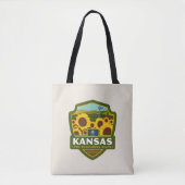 trots van de staat | Kansas Tote Bag (Voorkant)