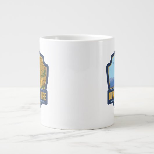 trots van de staat | New Hampshire Grote Koffiekop (Voorkant)