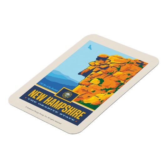 trots van de staat | New Hampshire Magneet (Linkerzijde)