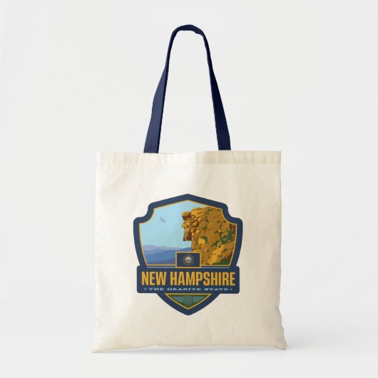 trots van de staat | New Hampshire Tote Bag (Voorkant)