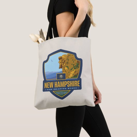 trots van de staat | New Hampshire Tote Bag (Dichtbij)