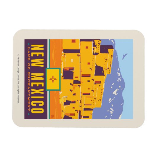 trots van de staat | New Mexico Magneet (Horizontaal)