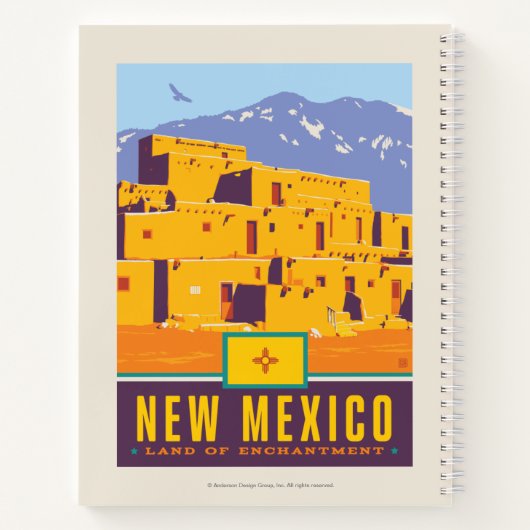 trots van de staat | New Mexico Notitieboek (Achterkant)