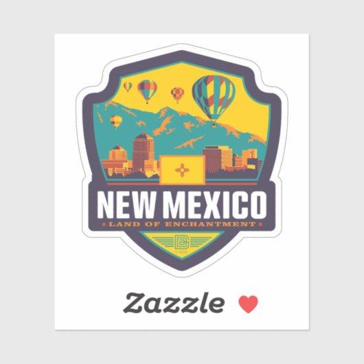 trots van de staat | New Mexico Sticker (Vel)