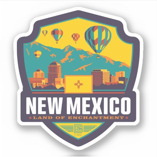trots van de staat | New Mexico Sticker (Voorkant)