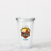 trots van de staat Utah | Acryl Drinkbeker (Achterkant)