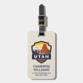 trots van de staat Utah | Bagagelabel (Voorkant verticaal)
