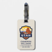 trots van de staat Utah | Bagagelabel (Achterkant verticaal)