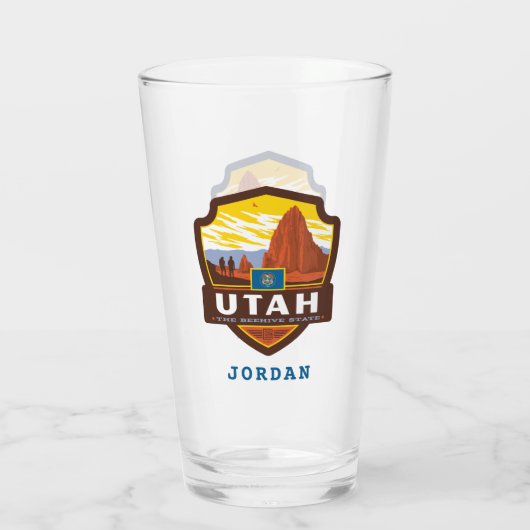 trots van de staat Utah | Glas (Achterkant)