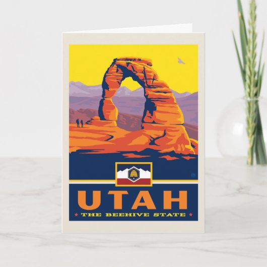 trots van de staat Utah | Kaart (Voorkant)