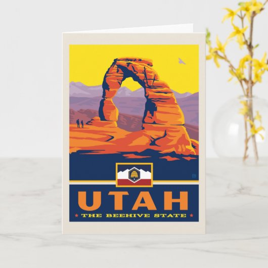 trots van de staat Utah | Kaart (Gele Bloem)