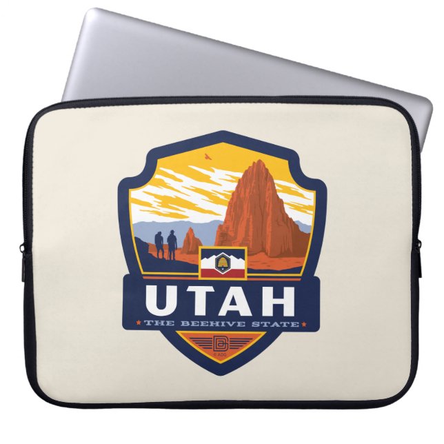 trots van de staat Utah | Laptop Sleeve (Voorkant)