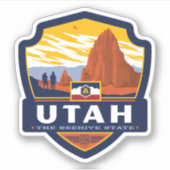 trots van de staat Utah | Sticker (Voorkant)
