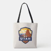 trots van de staat Utah | Tote Bag (Achterkant)